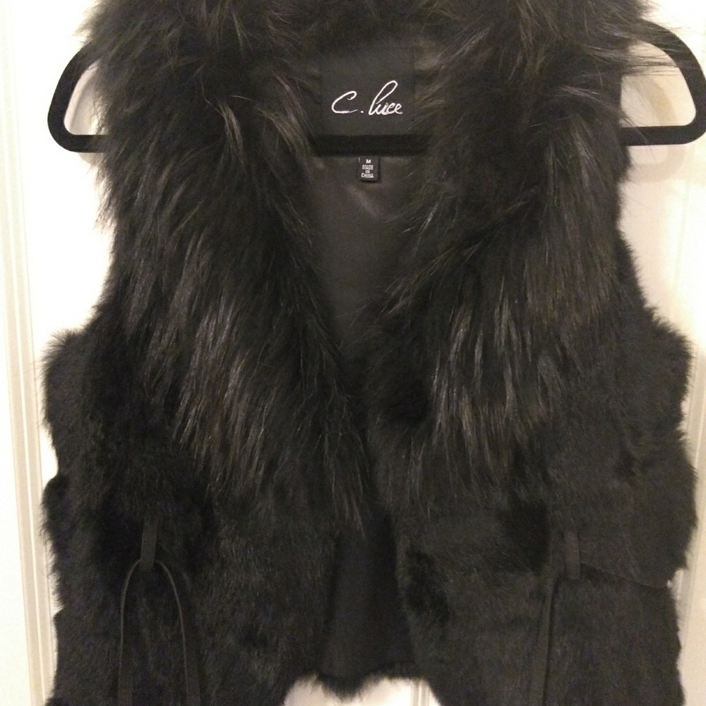 Real fur vest